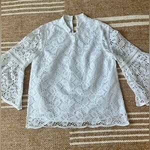 Molly Moorkamp Virginie eyelet blouse - EUC